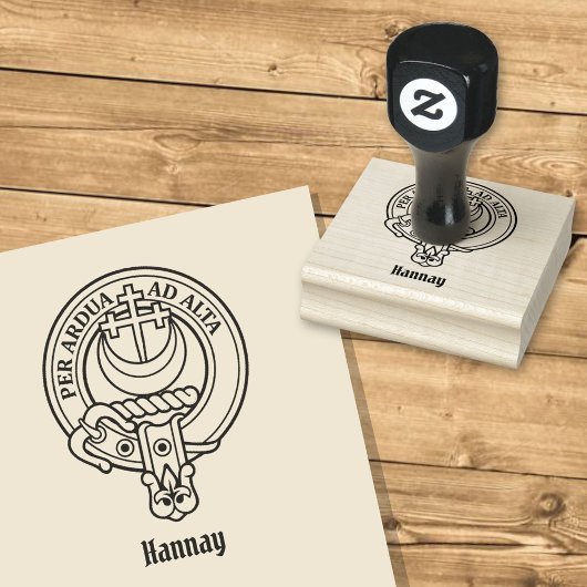 Clan Hannay Crest Rubber Stamp Rubberstempel
