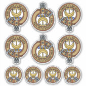 Clan Hannay Crest Sticker Set (Voorkant)