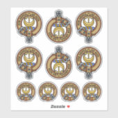 Clan Hannay Crest Sticker Set (Vel)