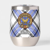 Clan Hannay Crest sur Tartan (Avant)