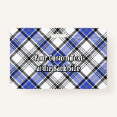 Clan Hannay Tartan Badge (Achterkant)