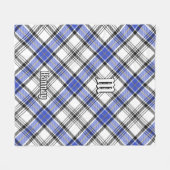Clan Hannay Tartan Fleece Deken (Voorkant (Horizontaal))