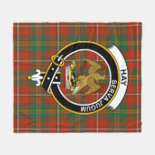Clan Hay Ancient Tartan Pset Fleece Deken (Voorkant (Horizontaal))
