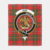 Clan Hay Modern Tartan Plaid Fleece Deken (Voorkant)