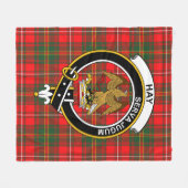 Clan Hay Modern Tartan Plaid Fleece Deken (Voorkant (Horizontaal))