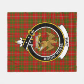 Clan Hay Tartan Pset Fleece Deken (Voorkant (Horizontaal))