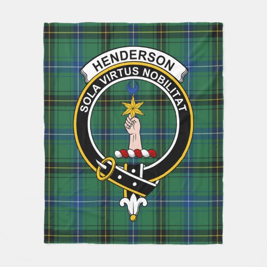 Clan Henderson Ancient Tartan Pset Fleece Deken (Voorkant)