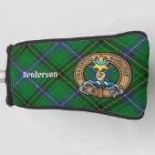 Clan Henderson Crest over Tartan Golfheadcover (Voorkant)