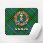 Clan Henderson Crest over Tartan Muismat (Met muis)