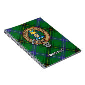 Clan Henderson Crest over Tartan Notitieboek (Rechterzijde)