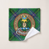 Clan Henderson Crest sur Tartan (Gant de toilette)