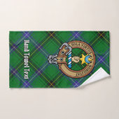 Clan Henderson Crest sur Tartan (Serviette à main)