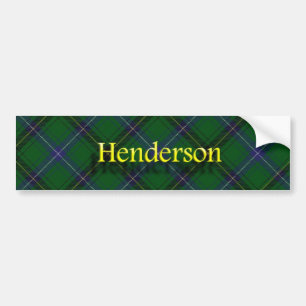 Clan Henderson Scottish Tartan Bumpersticker