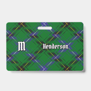 Clan Henderson Tartan Badge