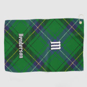 Clan Henderson Tartan Golfhanddoek (Horizontaal)