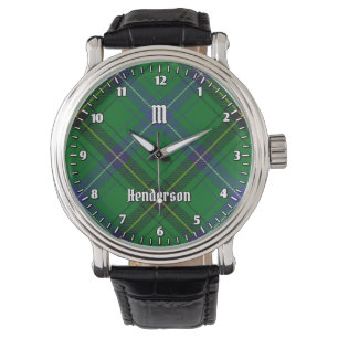 Clan Henderson Tartan Horloge