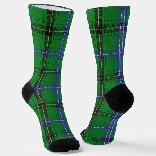 Clan Henderson Tartan Sokken (Gebogen)