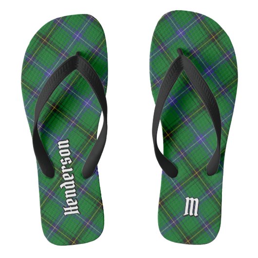 Clan Henderson Tartan Teenslippers (Voetbed)