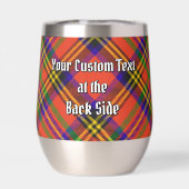 Clan Hepburn Crest sur Tartan (Arrière)