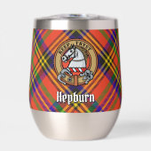 Clan Hepburn Crest sur Tartan (Avant)