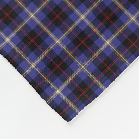 Clan Hill Tartan Fleece Deken (Hoek)