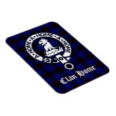 Clan Home Crest Badge en Tartan Magneet (Rechterzijde)