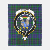 Clan Hope Tartan Schots geruit patroon Fleece Deken (Voorkant)