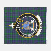 Clan Hope Tartan Schots geruit patroon Fleece Deken (Voorkant (Horizontaal))