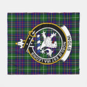 Clan Inglis Modern Tartan Pset Fleece Deken (Voorkant (Horizontaal))