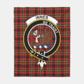 Clan Innes of Moray Tartan Pset Fleece Deken (Voorkant)
