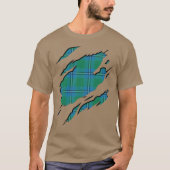 Clan Irvine Irwin Tartan Plaid Effects T-shirt (Voorkant)