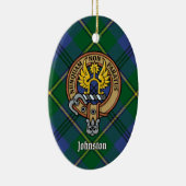 Clan Johnston Crest Ceramic Ornament (Rechts)