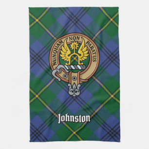 Clan Johnston Crest Kitchen Towel Theedoek