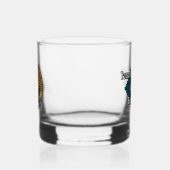 Clan Johnston Crest over Tartan Whisky Glas (Links)
