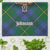 Clan Johnston Crest Serviette de cuisine (Plié)