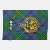 Clan Johnston Crest Serviette de cuisine (Horizontal)