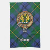 Clan Johnston Crest Serviette de cuisine (Vertical)