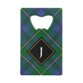 Clan Johnston Crest sur Tartan (Devant)