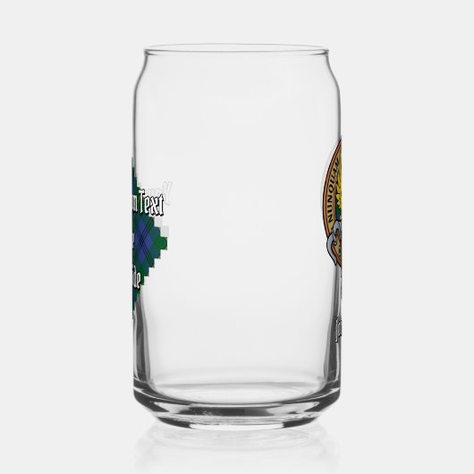 Clan Johnston Crest sur Tartan (Droite)