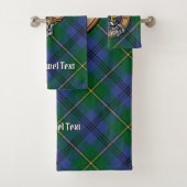 Clan Johnston Crest sur Tartan (En situation)