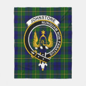 Clan Johnston Moderne Tartan Schotse Plaid Fleece Deken (Voorkant)