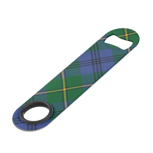 Clan Johnston Tartan Bar Key Speed Flessenopener (Achterkant Gekanteld)