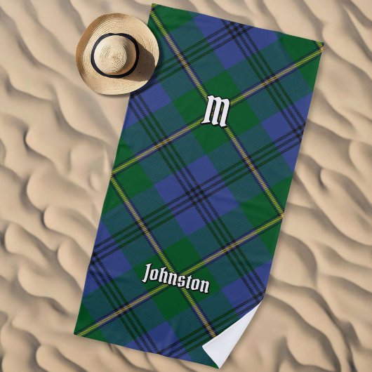 Clan Johnston Tartan Beach Towel Strandlaken