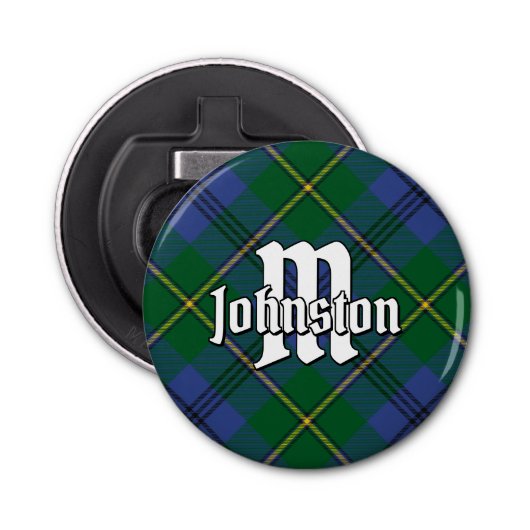 Clan Johnston Tartan Bottle Opener (Voorkant)