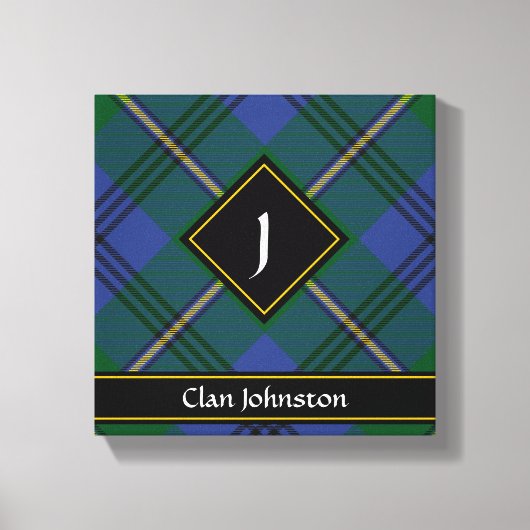 Clan Johnston Tartan Canvas Print (Voorkant)