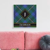 Clan Johnston Tartan Canvas Print (Insitu (Woonkamer))