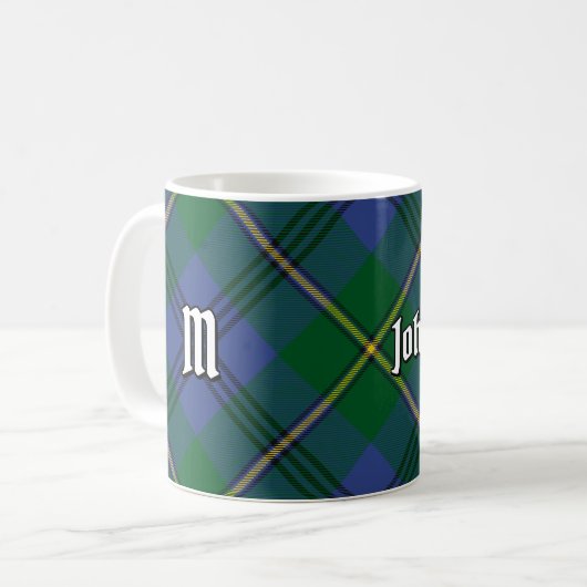 Clan Johnston Tartan Coffee Mug (Devant gauche)