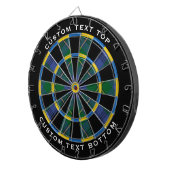 Clan Johnston Tartan Dart Board Dartbord (Voorkant Rechts)
