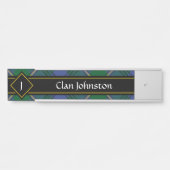 Clan Johnston Tartan Deurbord Deurbordje (Voorkant)