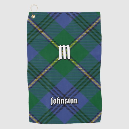 Clan Johnston Tartan Golf Towel Golfhanddoek (Voorkant)